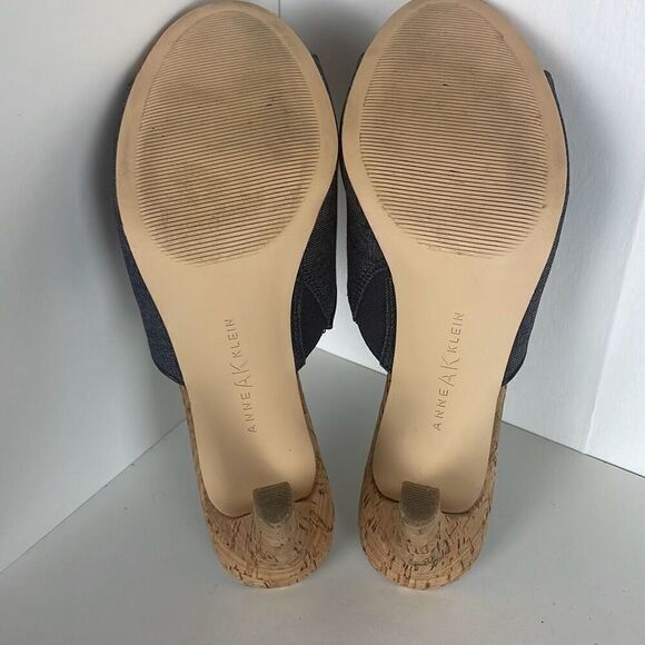 Anne Klein Ohno Denim Mule Sandals 8 - Picture 4 of 12